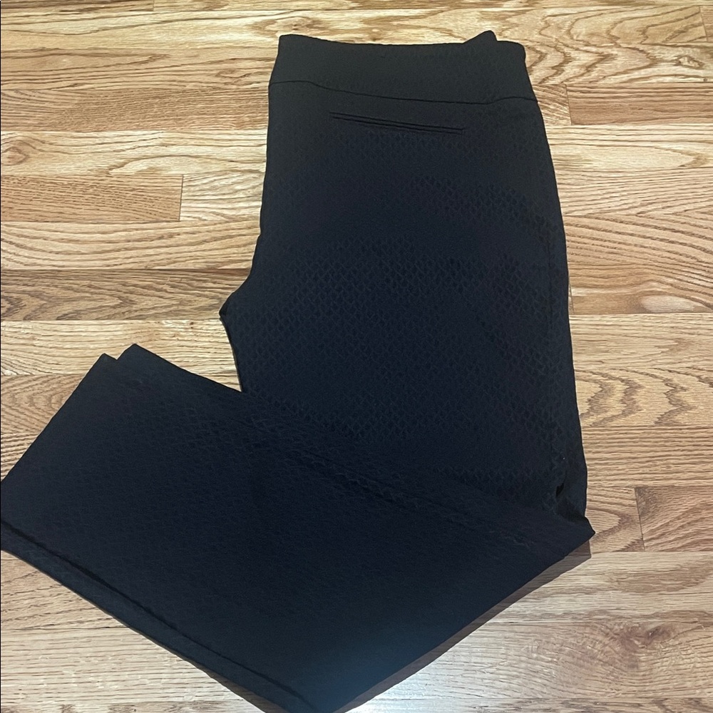 Hilary Radley Black Boot Cut Pants